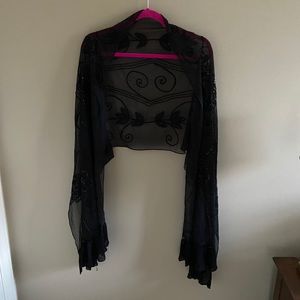 Dressy black shawl